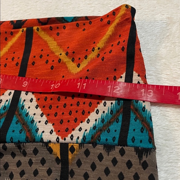 Codigo Colorful Chevron Geometric Pattern Wide Leg Leggings - Picture 5 of 10